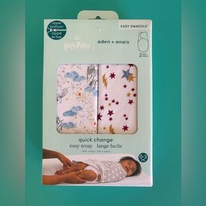 NWT Aden+ anais Easy Wrap Harry Potter Swaddle Set for 0-3 months